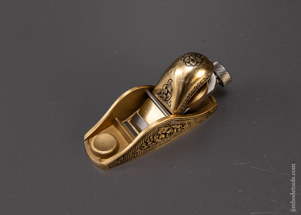 Pretty Adjustable No. 101 Bronze Block Plane Engraved by MIKHAIL DAVYDOV - 110369