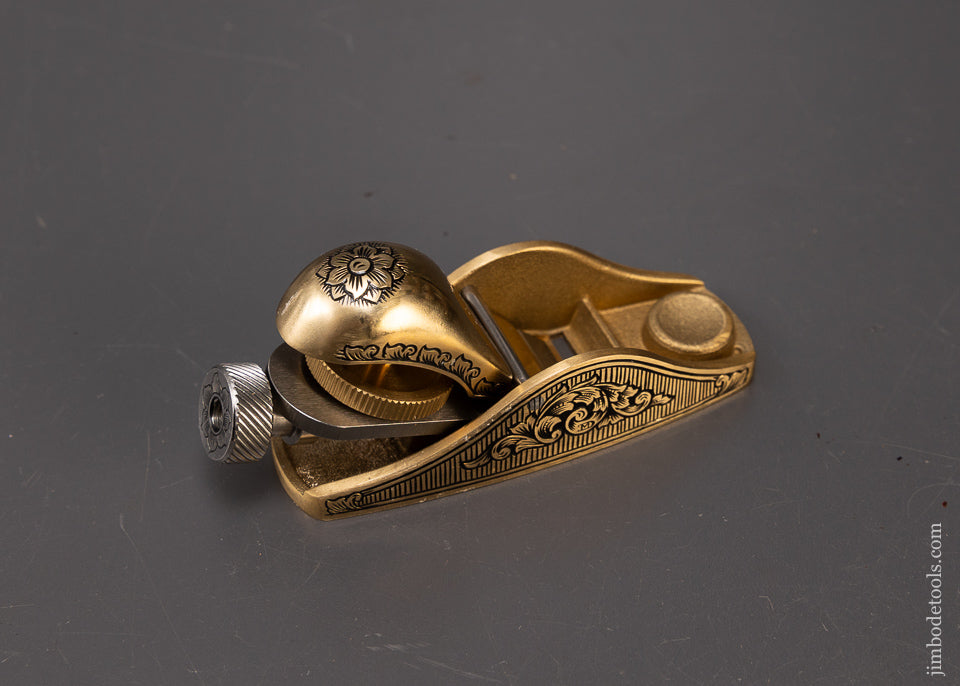 Pretty Adjustable No. 101 Bronze Block Plane Engraved by MIKHAIL DAVYDOV - 110369