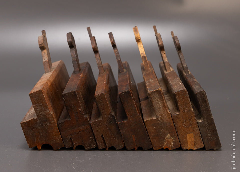 Working Graduated Set of 7 Side Bead Moulding Planes - 110381