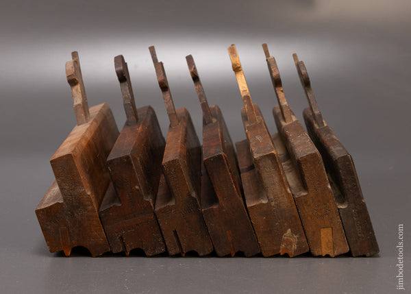 Working Graduated Set of 7 Side Bead Moulding Planes - 110381