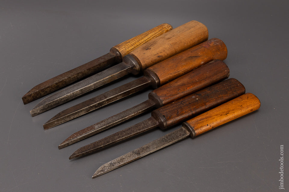 Good User Set of 6 Pig Sticker Mortise Chisels - 110389