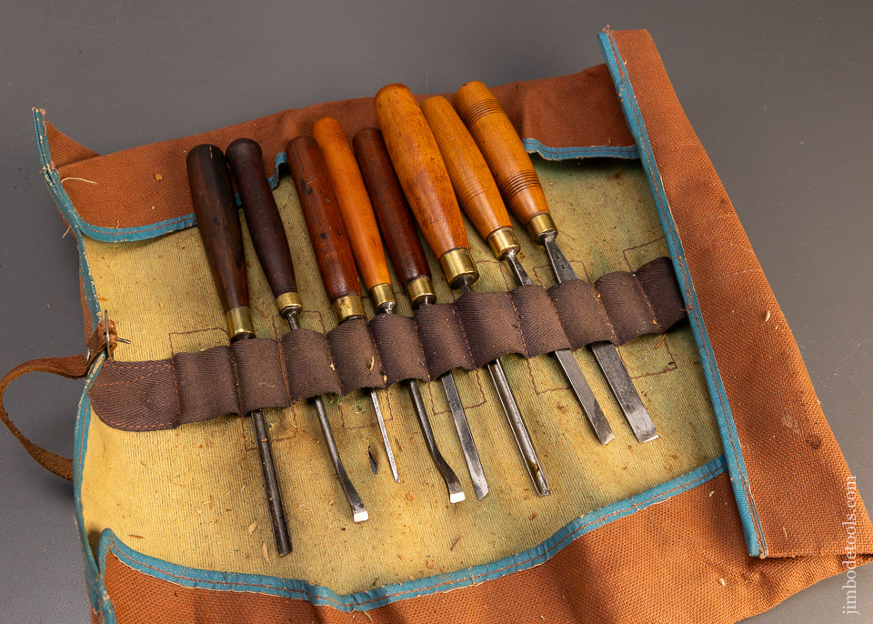 8 ADDIS Carving Chisels - 110395