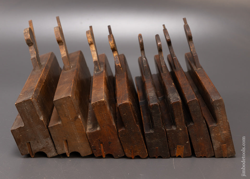 Great Working Set of 8 Side Bead Moulding Planes - 110396