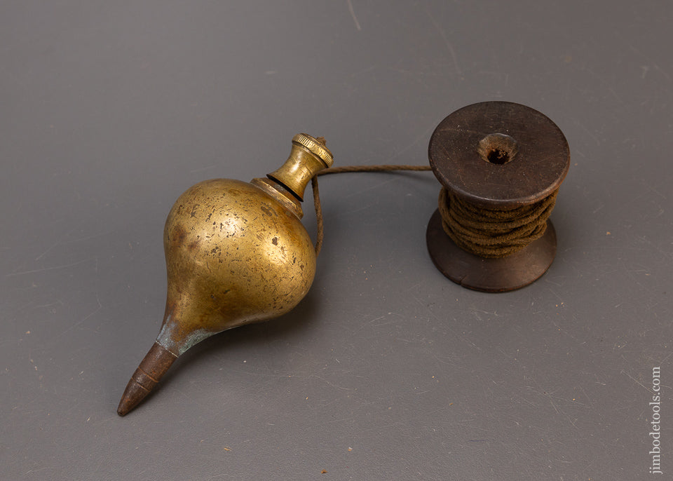 Gorgeous PRESTON Brass Plumb Bob 25 Ounce 4 3/4 Inch - 110408