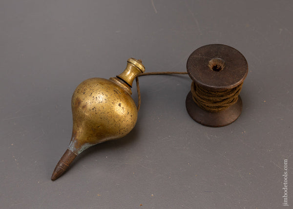 Gorgeous PRESTON Brass Plumb Bob 25 Ounce 4 3/4 Inch - 110408