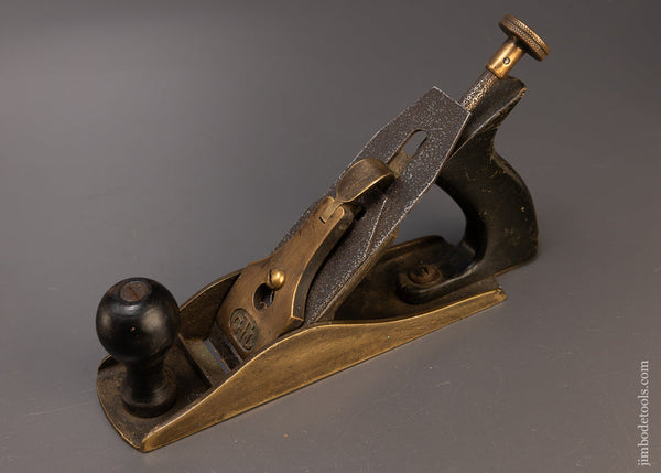 Rare Solid Brass Smooth Plane by GTL - 110417