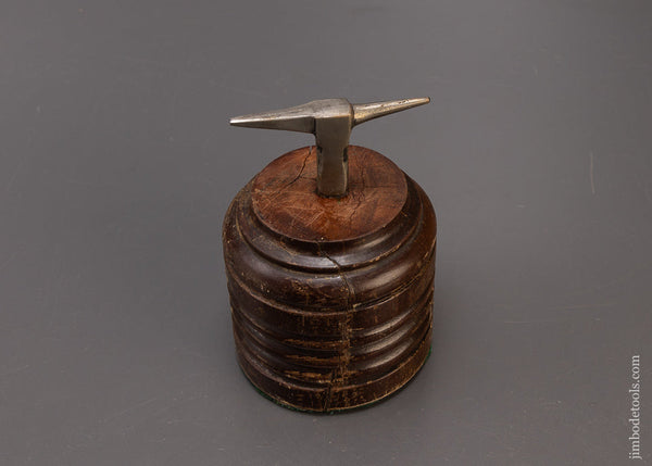 Watch Maker’s or Jeweler’s Anvil on Fancy Wooden Base - 110426
