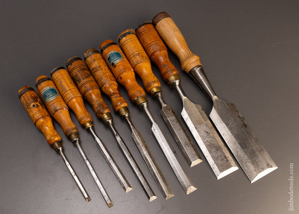 Assortment of 8 Swedish Chisels - 110464