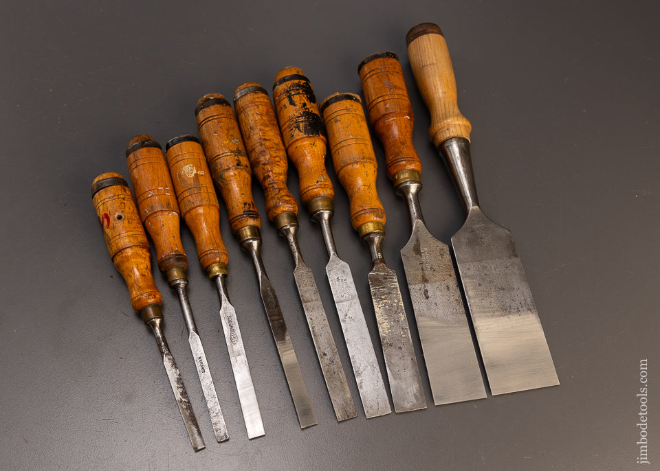 Assortment of 8 Swedish Chisels - 110464