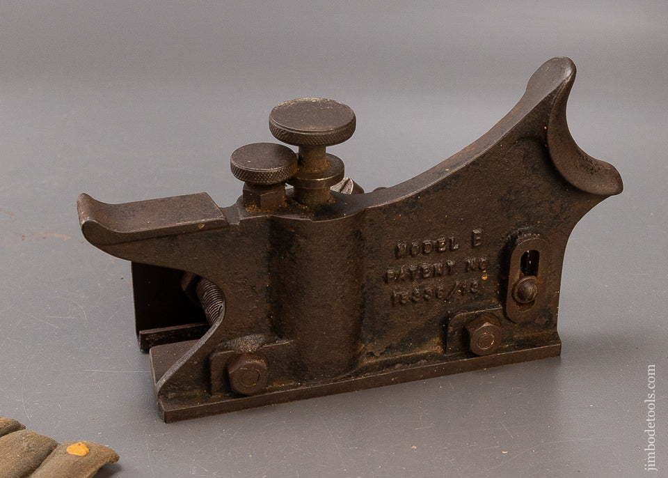 Rare HOWKINS PATENT Model B Plow Plane with 15 Cutters - 110465