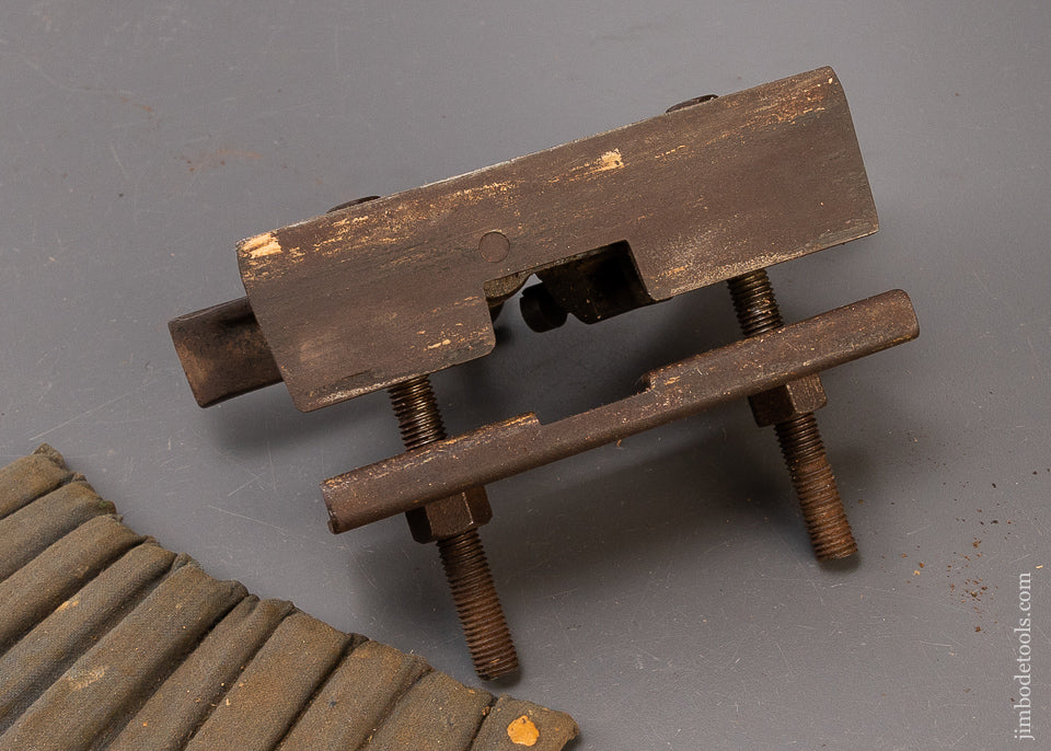 Rare HOWKINS PATENT Model B Plow Plane with 15 Cutters - 110465