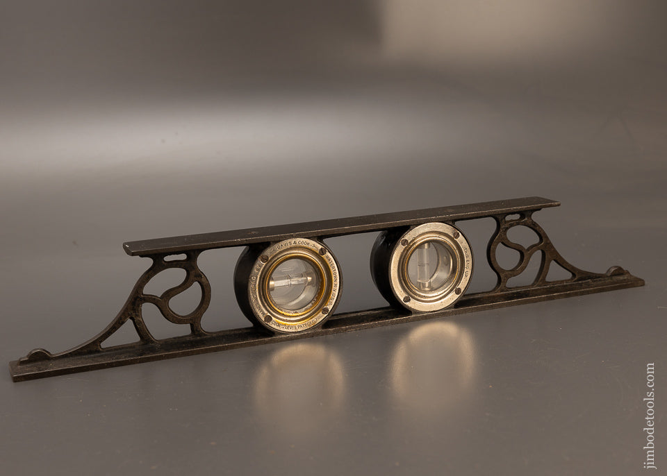 Rare DAVIS & COOK PATENT Pretzel Level - 110477