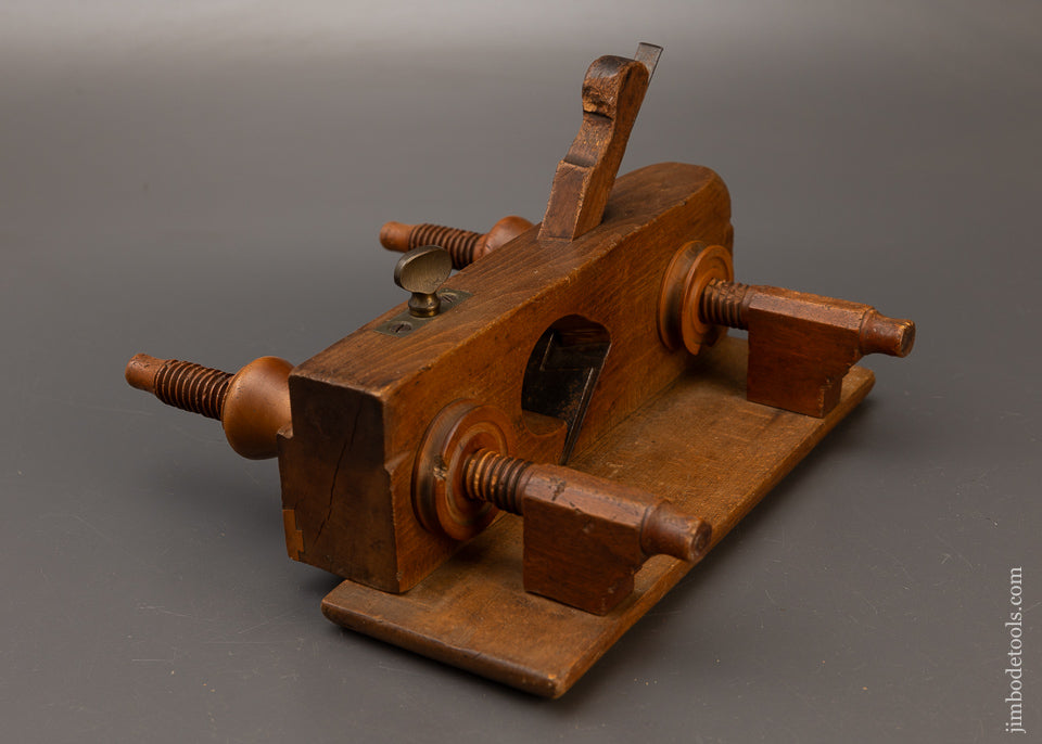 Rare A. CUMMINGS BOSTON Screw Arm Moving Filletster Plane - 110494