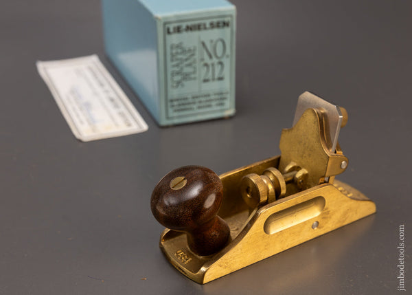 LIE NIELSEN No. 212 Bronze & Rosewood Scraper Plane Dead Mint in Box LIMITED EDITION - 110514