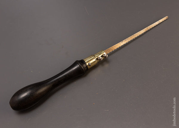 Stunning Ebony & Brass English Pad Saw - 110523