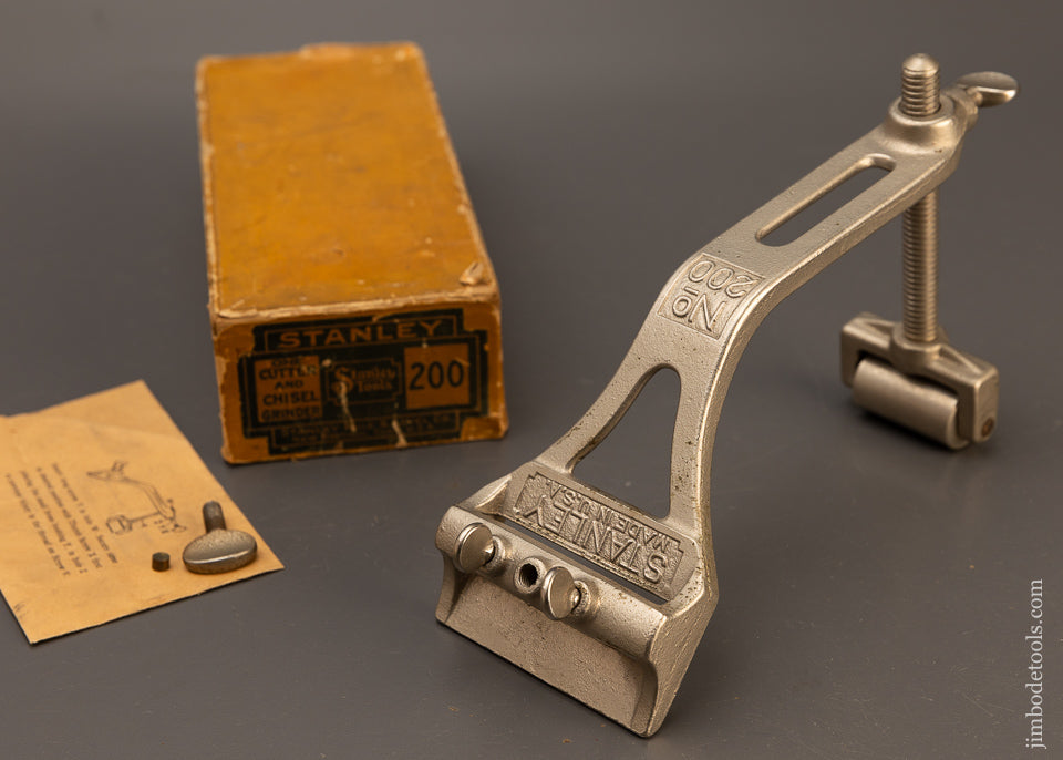 STANLEY No. 200 Cutter & Chisel Grinder Mint in Box - 110528