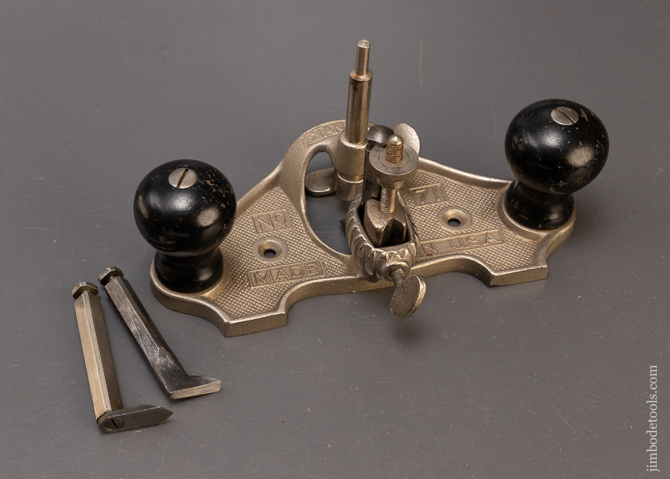 Extra Fine STANLEY  No. 71 Router Plane 100% Complete - 110547