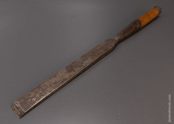 Early Huge 1 1/2 Inch Millwright’s Chisel by S. MCELHENEY - 110562