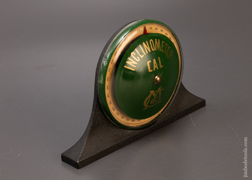 Rare CAL MACHINE CO. 6 1/2 Inch Mantle Clock Patented Inclinometer Level - 110569