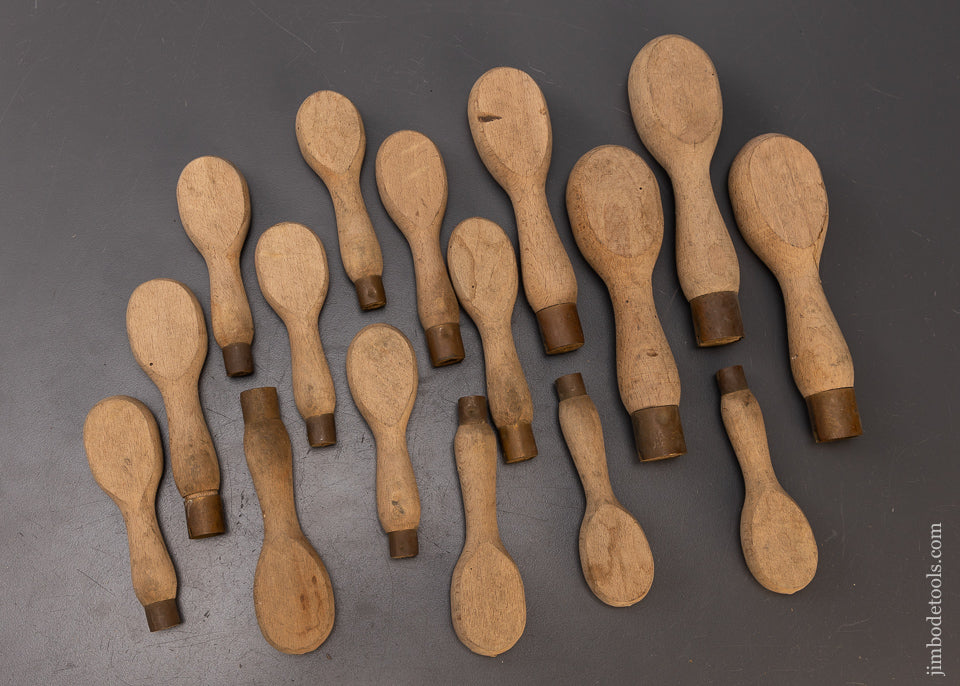 16 New Old Stock Beech Turn Screw Handles - 110591