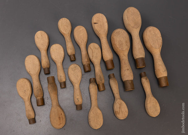 16 New Old Stock Beech Turn Screw Handles - 110591