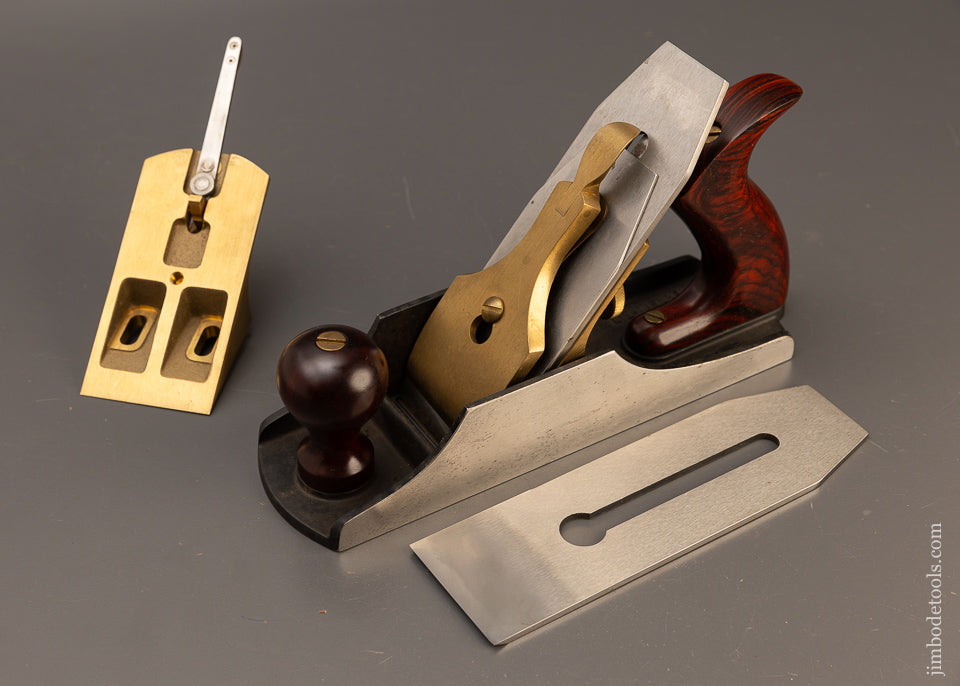 Rosewood Handled LIE NIELSEN No. 4 1/2 JUMBO Smooth Plane with 2 Frogs & Spare Iron - 110605