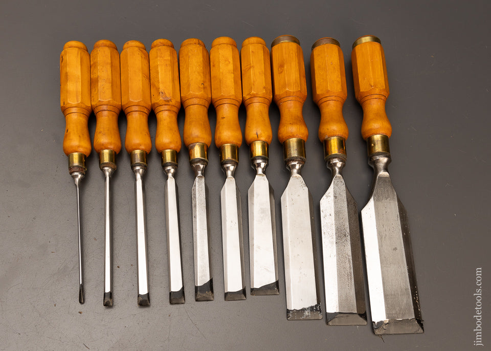 Sweets Chisel Sweet Set of 10 ROBERT SORBY Chisels - 110655 – Jim Bode Tools