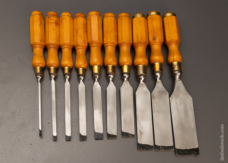 Chisel Bob Sweet Set of 10 ROBERT SORBY Chisels - 110655 – Jim Bode Tools