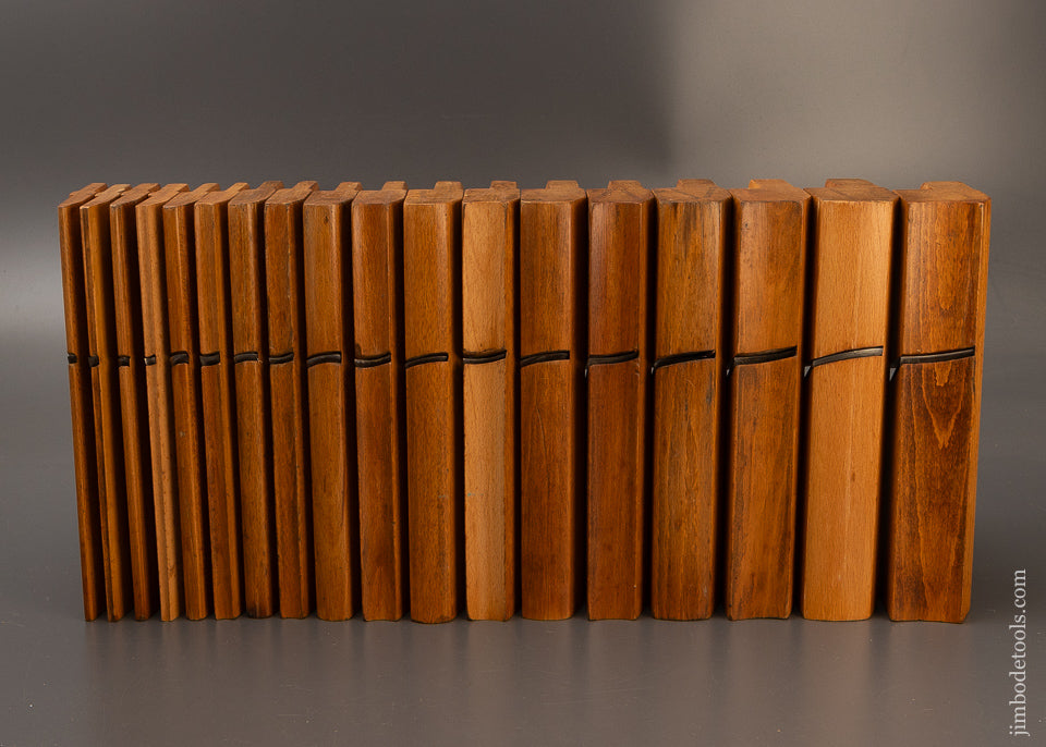 Extra Fine Set of 18 Hollow & Round Planes SKEWED - 110665