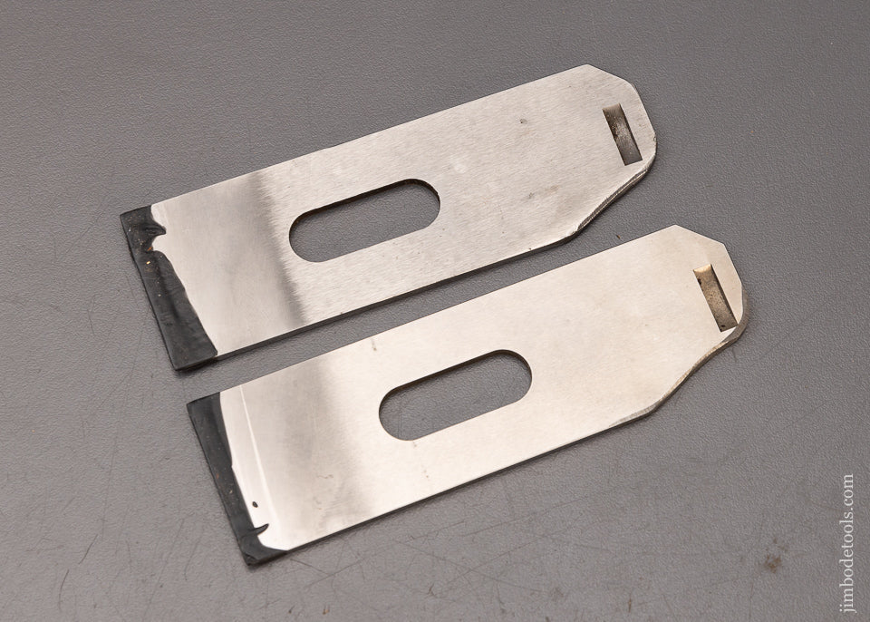 2 LIE NIELSEN No. 60 1/2 Plane Irons Altered for Palm Comfort - 110670
