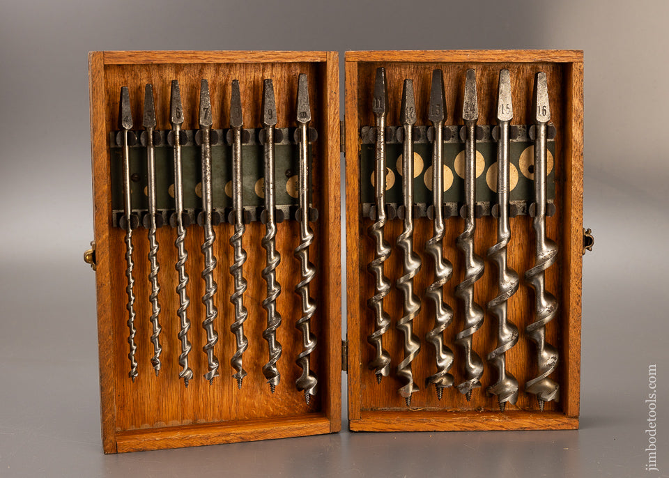 Complete Set of 13 IRWIN Auger Bits Fine in Original Box - 110677