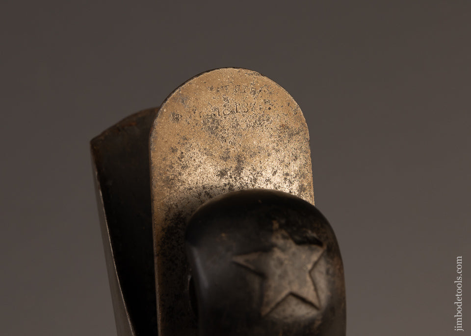 Rare Type 1 STANLEY No. 120 Block Plane with Solid STAR CAP Ca. 1876-78 - 110686