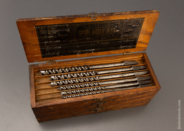 Complete Fine Set of 13 RUSSELL JENNINGS Auger Bits in Original 3 Tiered Box - 110703