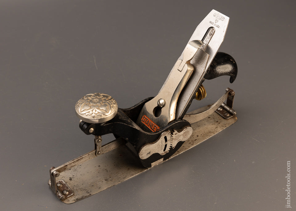 Rare Floral Cap Type 8A STANLEY No. 113 Circular Plane - 110717