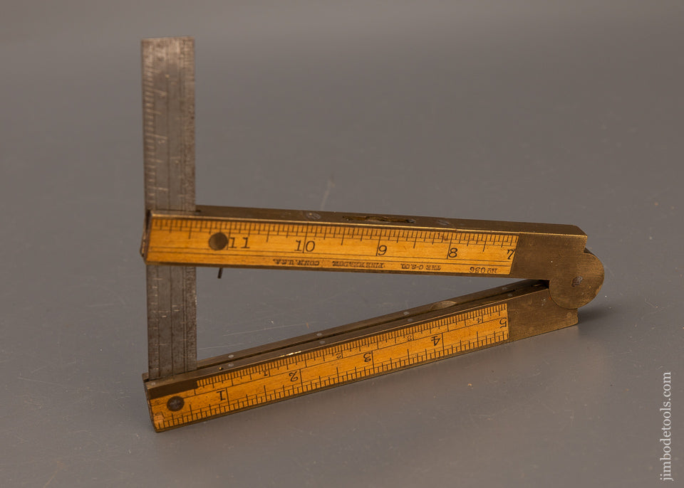 Near Mint CHAPIN STEPHENS CO. No. 036 Boxwood Combination Rule, Level & Clinometer - 110733