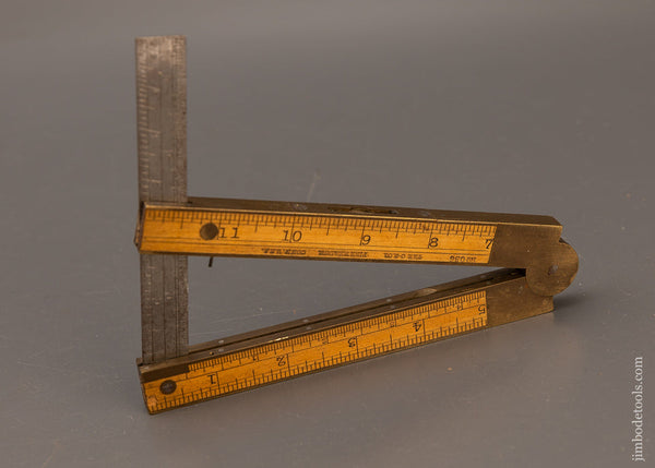 Near Mint CHAPIN STEPHENS CO. No. 036 Boxwood Combination Rule, Level & Clinometer - 110733