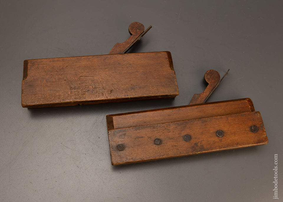 Extremely Rare 18th Century Pair of Tongue & Groove Planes by H. NILES - 110766