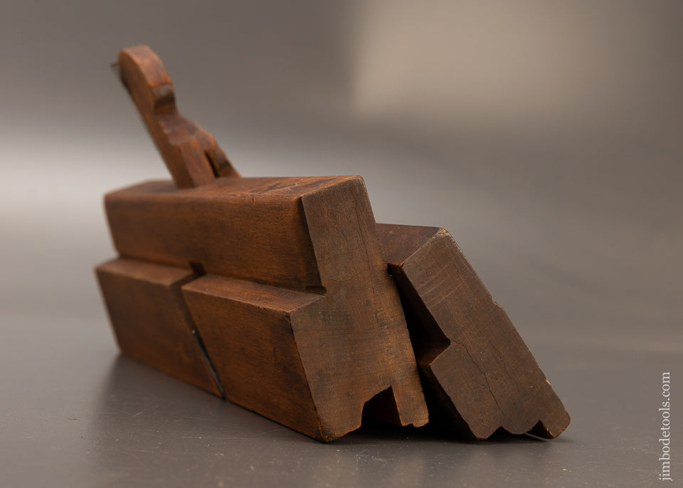 Rare Matched Pair of Fenced Table Joint Moulding Planes Marked GREENFIELD TOOL CO. & HAMMACHER SCHLEMMER - 110767