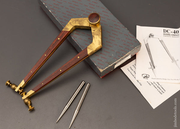 BRIDGE CITY TOOL WORKS DC-40 Dividing Compass Near Mint in Box -  110793