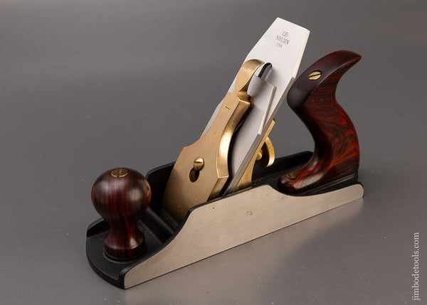 99% Mint LIE NIELSEN No. 4 1/2 Jumbo Smooth Plane with 55° Frog & Cocobolo Handles - 110806