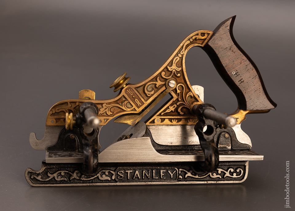 Fine Fancy Gunmetal STANLEY MILLERS  PATENT Ornate Plow & Filletster Plane - 110824