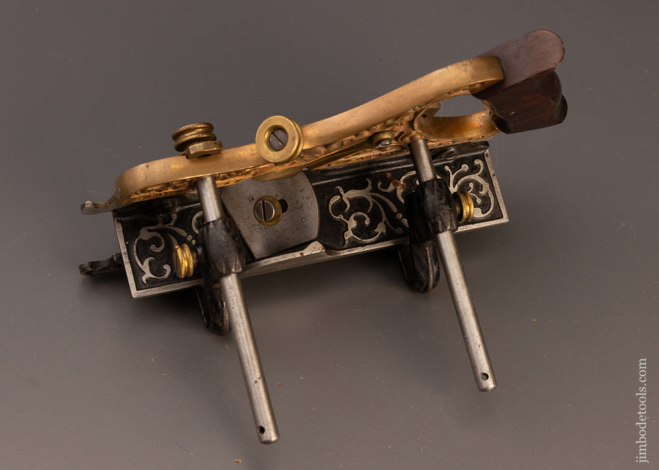 Fine Fancy Gunmetal STANLEY MILLERS  PATENT Ornate Plow & Filletster Plane - 110824