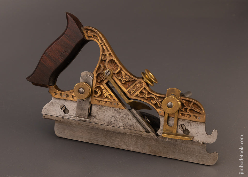 Fine Fancy Gunmetal STANLEY MILLERS  PATENT Ornate Plow & Filletster Plane - 110824