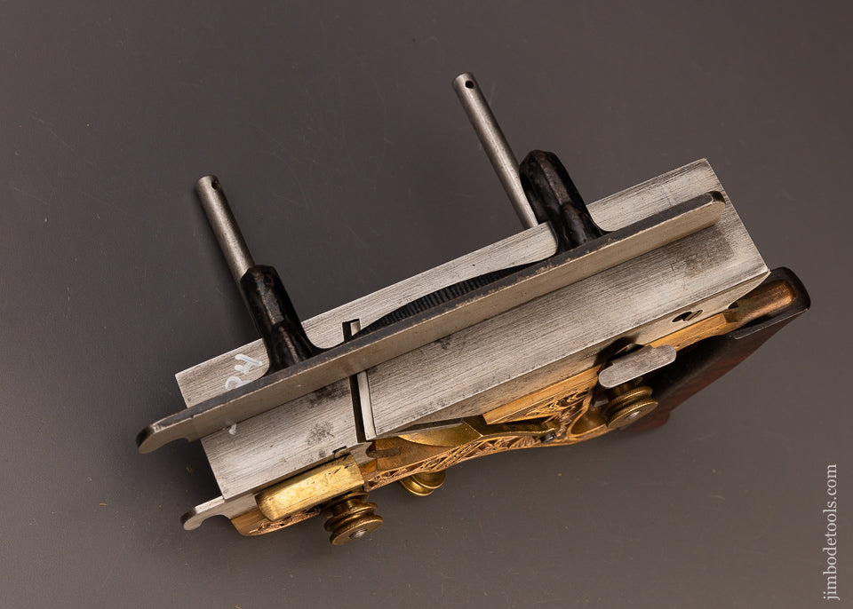 Fine Fancy Gunmetal STANLEY MILLERS  PATENT Ornate Plow & Filletster Plane - 110824