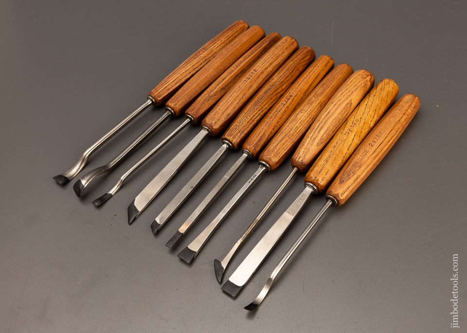 Mint Set of 10 PFEIL SWISS MADE Carving Tools Chisels Gouges - 110846