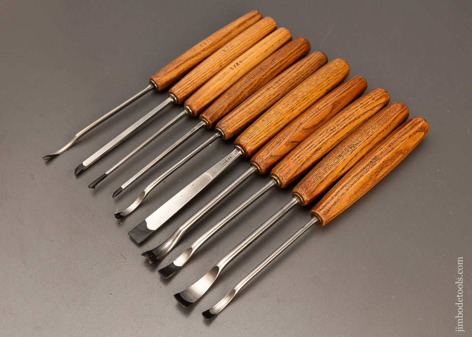 Mint Set of 10 PFEIL SWISS MADE Carving Tools Chisels Gouges - 110847