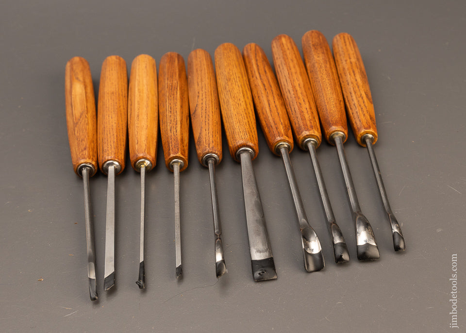 Mint Set of 10 PFEIL SWISS MADE Carving Tools Chisels Gouges - 110847