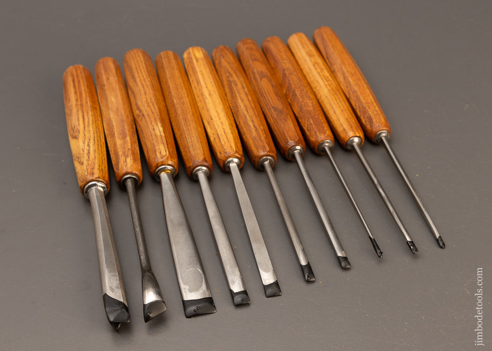 Mint Set of 10 PFEIL SWISS MADE Carving Tools Chisels Gouges - 110849
