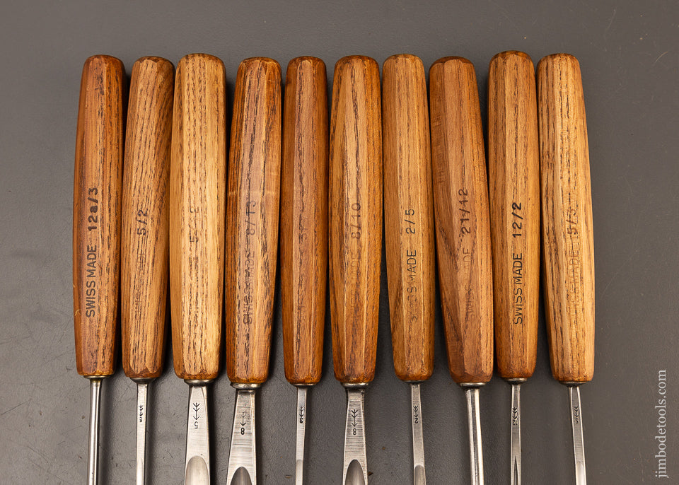 Mint Set of 10 PFEIL SWISS MADE Carving Tools Chisels Gouges - 110850 ...
