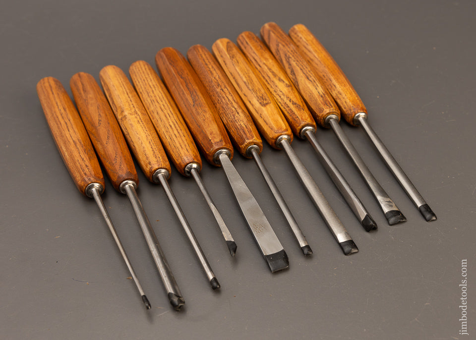 Mint Set of 10 PFEIL SWISS MADE Carving Tools Chisels Gouges - 110851